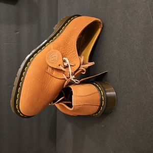 Dr. Martens 1461 Almond Beige Buck Suade " Made In England"